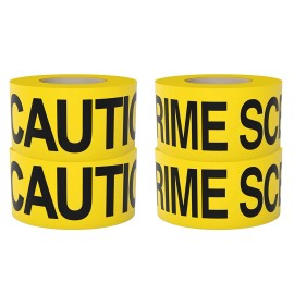 Tapix Crime Scene Do Not Cross Barricade Tape & Caution Tape (2 Pack) 3 in x 1000 ft.