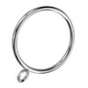 30 Packs Curtain Rings with Eyelets, Metal Drapery Clips Hooks,
