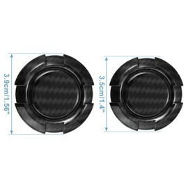 3 Pcs Car Exterior Door Key Jack Cover for Jeep Wrangler JL JLU Gladiator JT 2018-2021 Exterior Panel Key Hole Protector Carbon Fiber Patter Black