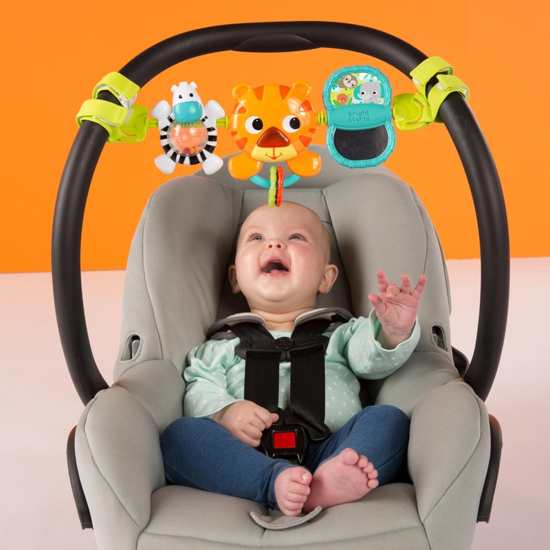 Bright Starts Take Along Musical Carrier Baby Activity Toy Bar,