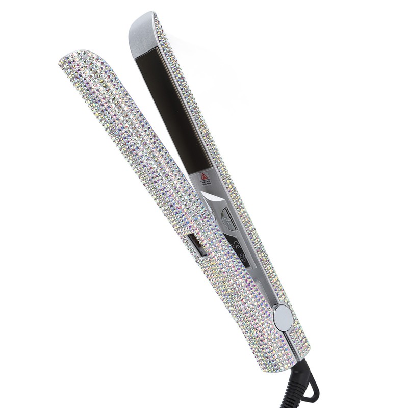 150W Hair Straightener Rhinestone Electric 2 in 1 Faster Shape