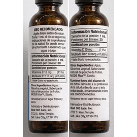 Vitamina B12 Metilada + Minerales Líquidos 30ml – Energía y Enfoque Natural