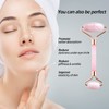 GeeRic Gua Sha and Face Roller Tool, Natural Green Jade