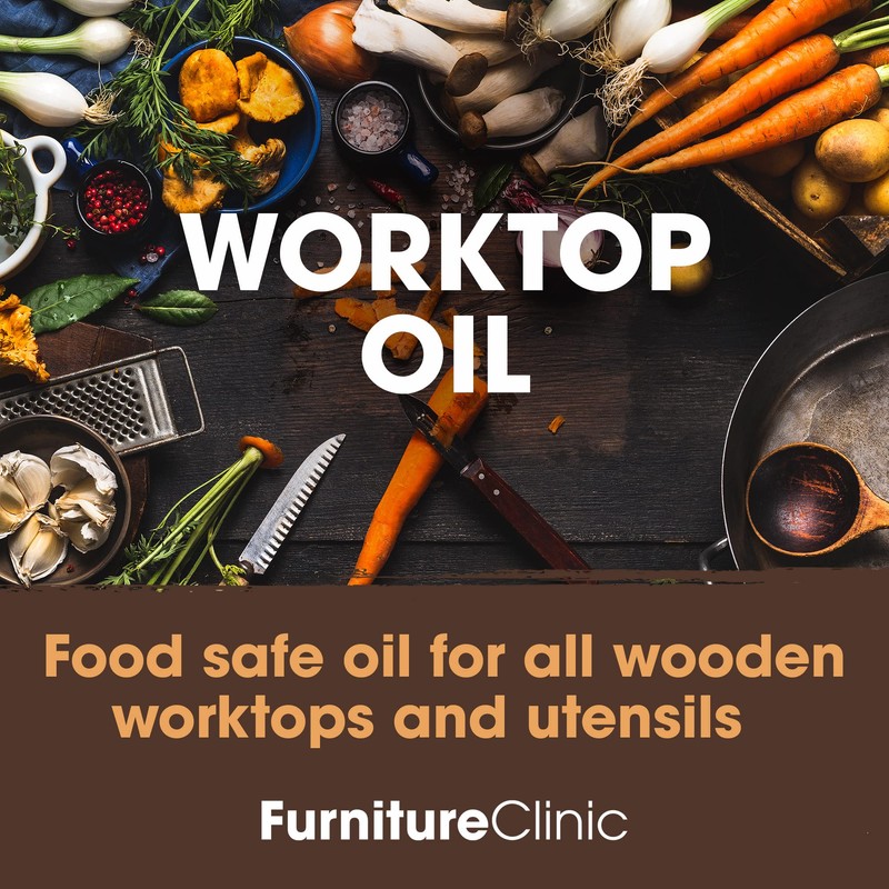 Furniture Clinic Worktop Oil 500ml - Food Safe, Quick Drying