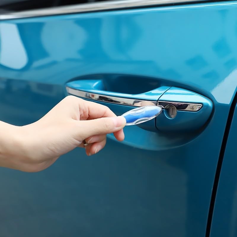 Blue Car Static Human Body Static Eliminator Discharger Anti-Static Keychain