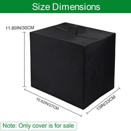 Air Fryer Dust Cover for Cosori 9-in-1 TurboBlaze Air Fryer 6 Qt, 13"Dx10.62"Wx11.80"H, Reusable 600D Nylon w/ 12µm Aluminum Foil Cover, Heavy Duty, Heat Resistant, Waterproof, Dustproof