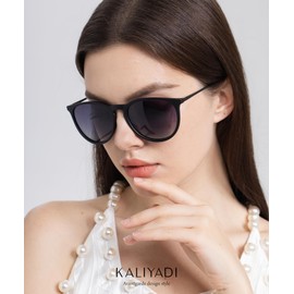 KALIYADI Sunglasses Womens Polarized Womens-Sunglasses: Trendy Sun Glasses with UV400 Retro Style for Party Beach Shopping