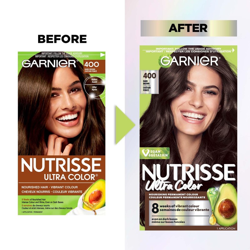 Garnier Nutrisse Ultra Color, Permanent Hair Dye, Vibrant Long-Lasting Colour,