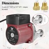 WiseWater 304 Stainless Steel Hot Water Recirculating Pump, 3-speed with