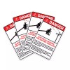 Greenyef Graphics (4 Pack) Electrical Hazard Sticker (4.75" x 7.5")
