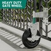 DOZAWA Gate Wheel with Brake, 8 Inch Heavy Duty Fence
