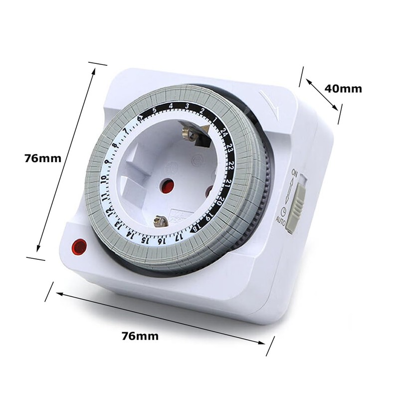 I17DS Mechanical Analogue Timer Socket Daily Timer Switch with 96