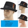 Classic Unisex Trilby Fedora Hat (US, Alpha, One Size, Black)
