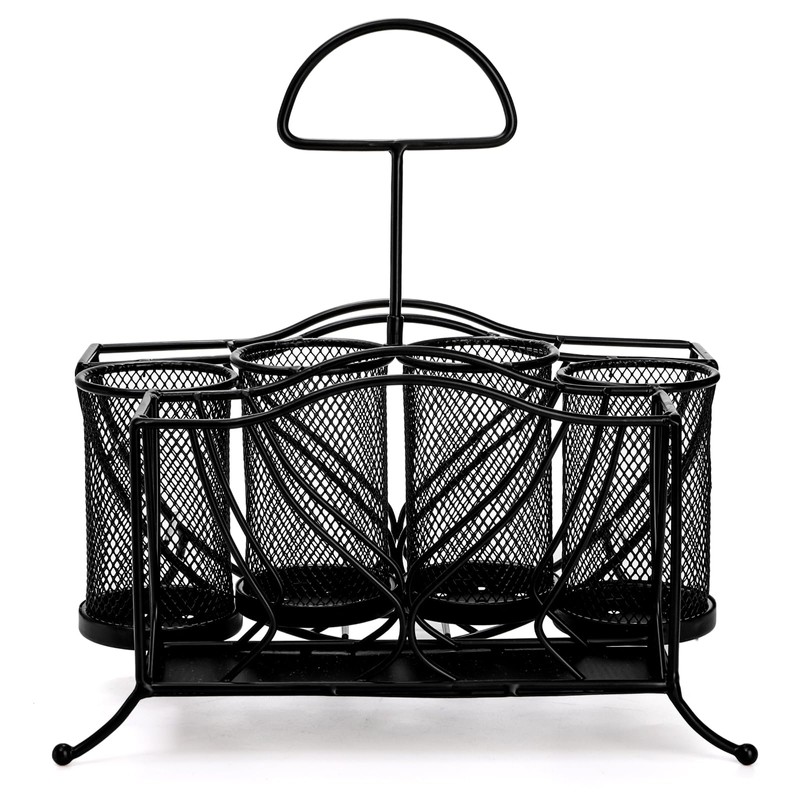 Bekith Silverware Caddy Paper Plate Napkin Holder, Utensil Caddy with