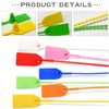 120 Pcs Security Tags Plastic Security Seals Cable Tie Labels,