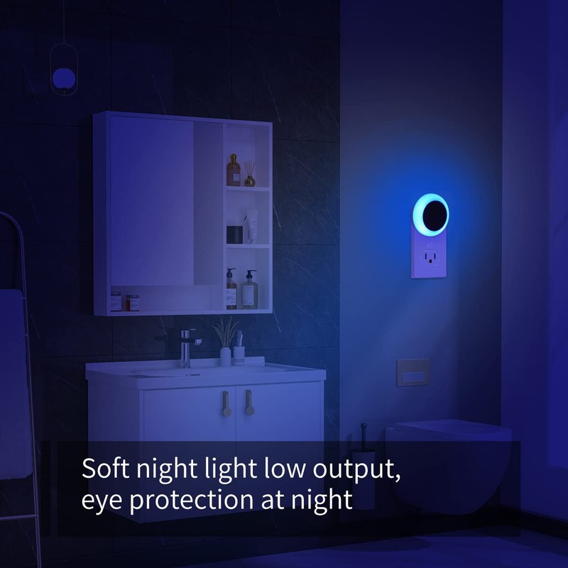 KINUR 6 Pack Blue, LED Night Lights Plug into Wall