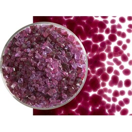 Fuchsia Transparent Glass Frit Coarse Bullseye COE 90 Fusible- 8 Ounces