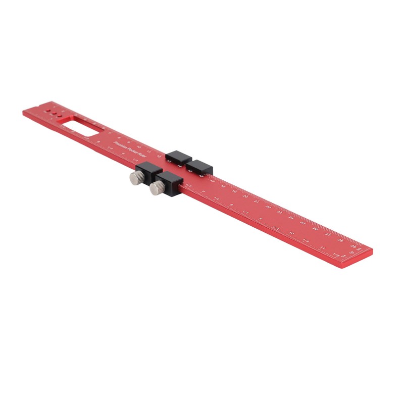 300mm Woodworking Scribing Ruler Aluminum Alloy Woodworking Pocket Slide Stop
