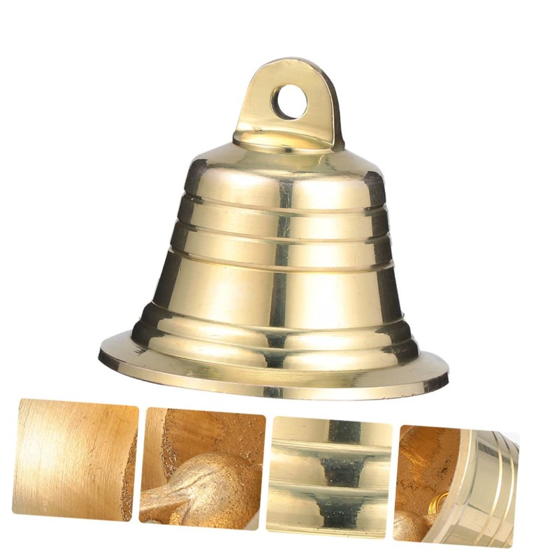 Ipetboom 1Pc Golden Brass Jingle Bell Christmas Party Decoration Craft