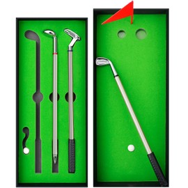 Stocking Stuffers for Men Adults, Funny Gifts for Dad Husband Him Boyfriend Golfers, Golf gifts for Men, Cool Stuff Gifts Ideas Mini Desktop Golf Ball Pen Gift Set, Mens Christmas White Elephant Gifts