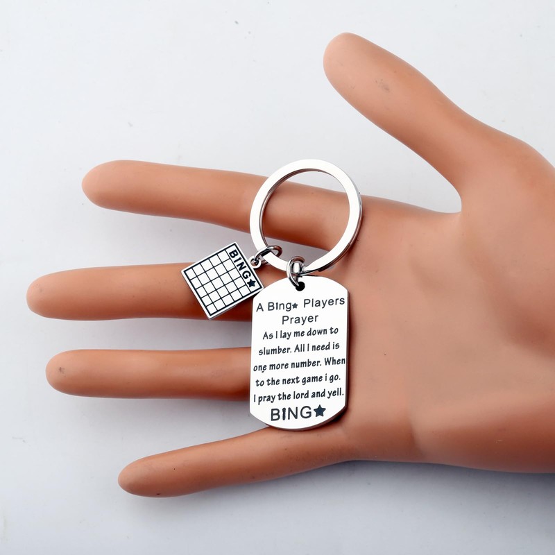 MYOSPARK Bingo Keychain - Bingo Lover Gift for Players