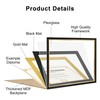 FramePro 11x14 Diploma Frame with Black over Gold Mat, 14x17