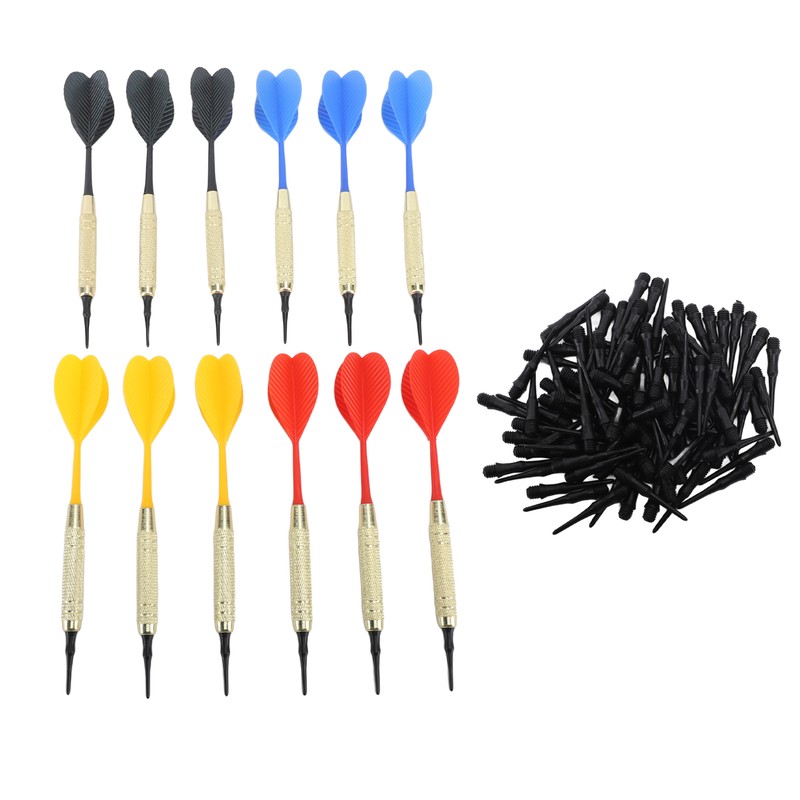 Darts Set Soft Tip Iron Shaft Anti Slip Pattern Sports