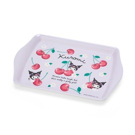 Sanrio 196720 Melamine Mini Tray, Colorful Fruits, Kuromi, Kuromi, 0.6 x 8.2 x 5.5 inches (1.5 x 20.9 x 14 cm), Character