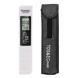 Bestgle Water Quality Tester, TDS EC Digital Meter with Range 0-9990, Multifunctional, 3 in 1 Instrument, TDS/EC Water Tester for Drinking Water for Swimming Pools, Aquariums