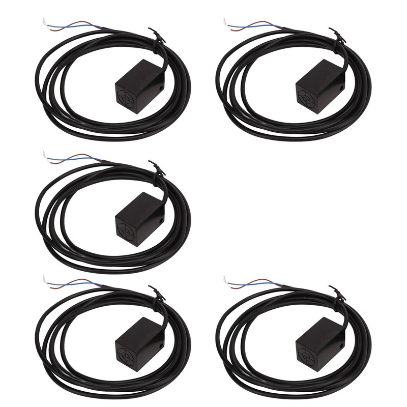 5Pcs Inductive Proximity Switch 5mm Distance IP68 Normally Open 2