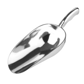 12 Oz Cast Aluminum Bar Ice Scoop, Dry Bin Scoop, Dry Goods Scoop, Candy Scoop, Spice Scoop Suitable for wedding, buffet-1pc