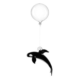 LEONARDO HOME Orca Leonardo Mare 059062 8 cm Glass Black White 8 cm