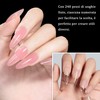 240 Pieces False Nails Nail System, Transparent Shape, Full Coverage,