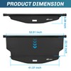 Nilight Trunk Cargo Cover for Chevy Equinox GMC Terrain 2018