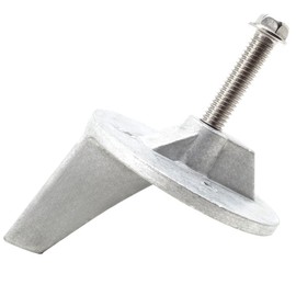 Boat Marine 46399A1 Aluminum Trim Tab Anode with Bolt for MerCruiser Alpha one Stern Drives and Mercury Mariner Outboard Motors Replacement 822777A1 822777Q1 Sierra 18-6014A