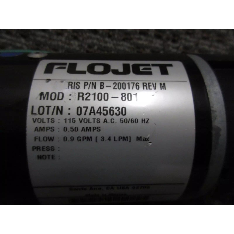 Flojet R2100 High Pressure Pump 115 Volts AC 0.9 GAL