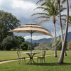 Benass 9ft Outdoor Patio Umbrella, 3 Tier Vented Table Umbrella