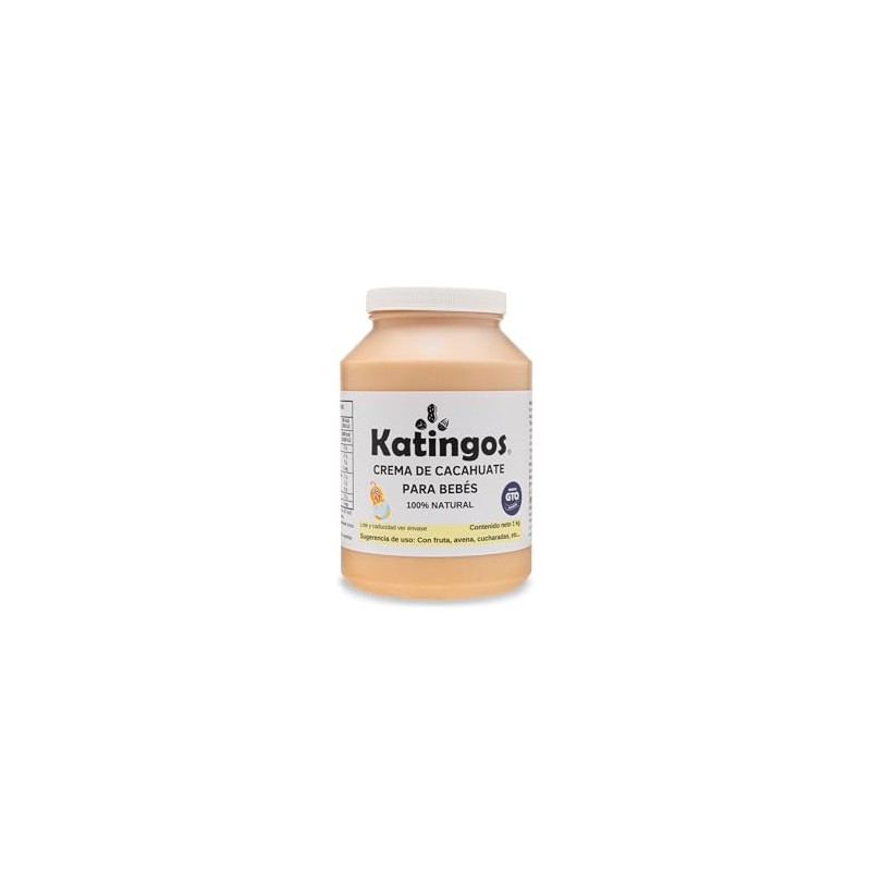 Crema de cacahuate para bebés en alimentación complementaria, sin sal