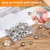 Ceryvop 30 PCS Locking Pin Backs Locking Pin Keepers Clasp,