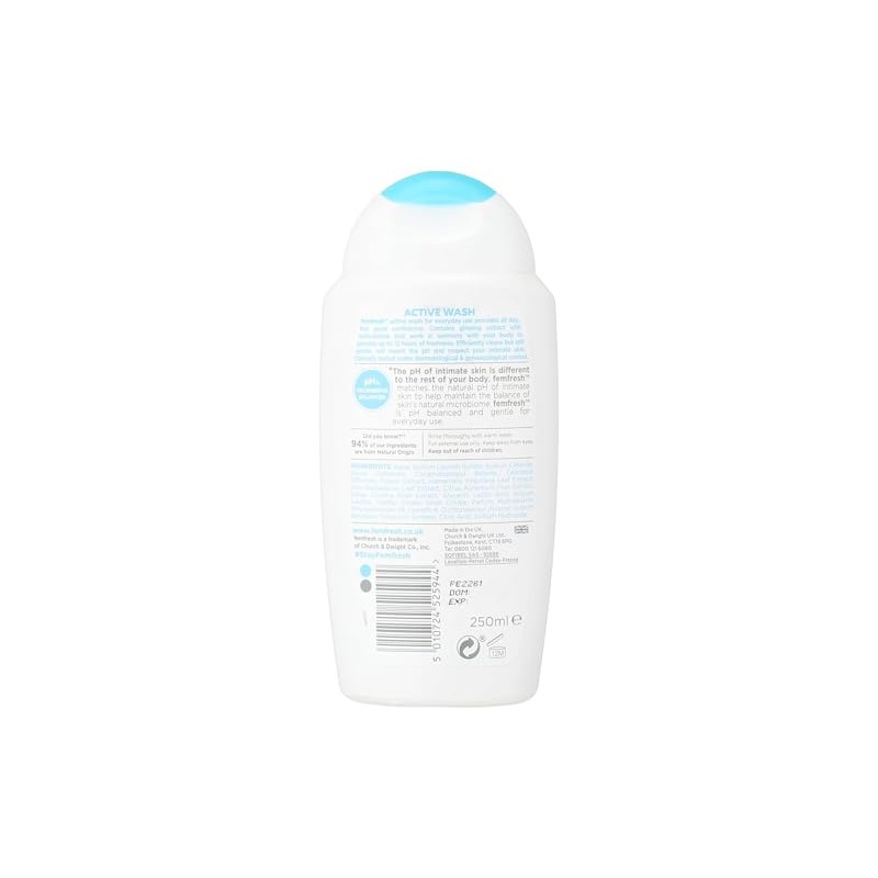 Femfresh Intimate Hygiene Triple Action Deodorising Wash, 250ml by Femfresh