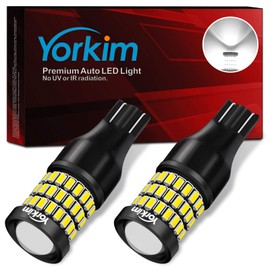 Yorkim 921 LED Bulb 912 Led Reverse Light Super Bright 3014 3030 58-SMD Chipsets Error Free, 921 led backup lights T15 LED Bulb 906 904 902 W16W 921 912 Reverse Lights, 6500K White, Pack of 2
