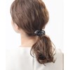 VingTAINE H7251-BK- Tortoise Shell Style Ribbon Pony Hook Hair Cuff