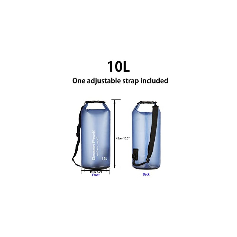 Bolsa seca impermeable, 10 L/20 L, impermeable, bolsa seca para