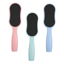 Beavorty 3pcs Exfoliating Foot File Callus Remover for Smooth Feet for Home and Salon Use Gentle Dead Skin Remover Light Blue and Water Blue