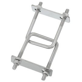 PATIKIL Square U-Bolts, M6x35x70mm Square Bend U-Bolt 304 Stainless Steel Pole U Bolt with Nut Plate Washer for Boat Trailer Camping Sailboat, Pack of 2