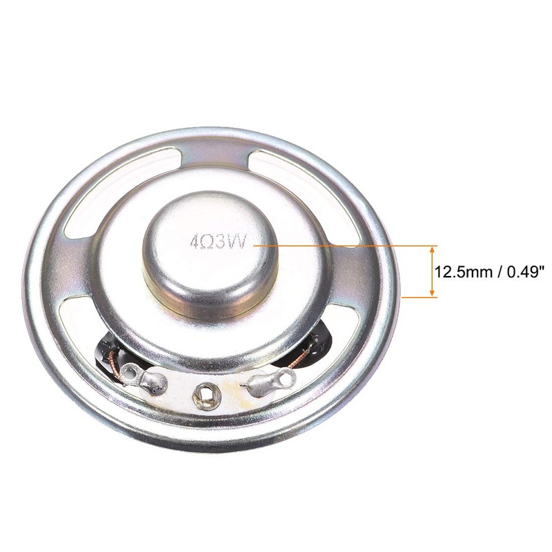 sourcing map 4pcs 3W 4 Ohm DIY Magnetic Speaker 50mm