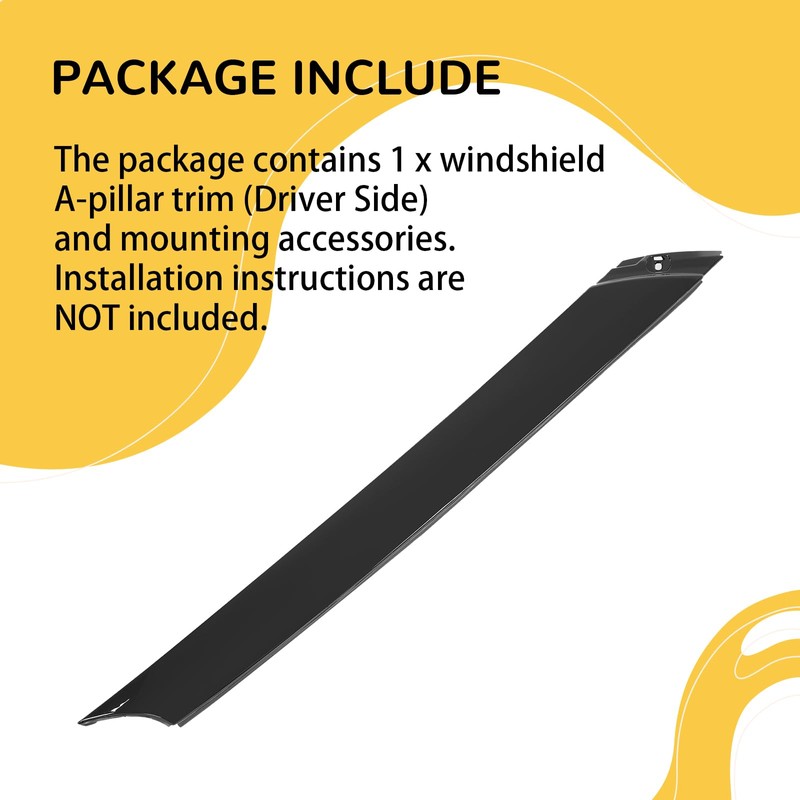 KUAFU Windshield A-Pillar Trim Compatible with 2012-2017 Hyundai Veloster Replacement