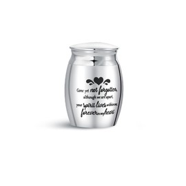 FGT Small Mini Urn for Ashes Spirit Lives Forever In My Heart Cremation Memorial Keepsake Dad Mum Grandma Grandpa Family Brother Sister