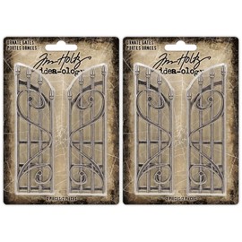 Tim Holtz Idea-Ology Metal Ornate Gates - Bundle of Two