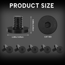 Innconee 10 Pcs Replacement Bolt Compatible with Suncast Storage Sheds Replacement Screws Accessory Bolt Shed Hardware for Storage Sheds, Black PETG (Screwdriver is Not Included)